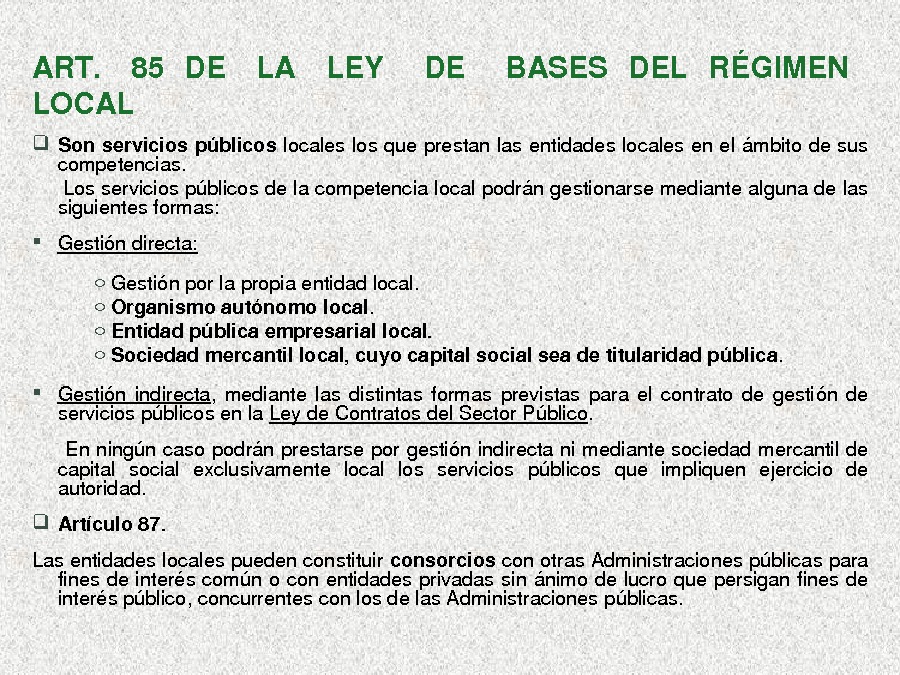Outras EELL: Deputacións Provinciais, Mancomunidades, Consorcios e Entidades de ámbito territorial inferior ao municipio